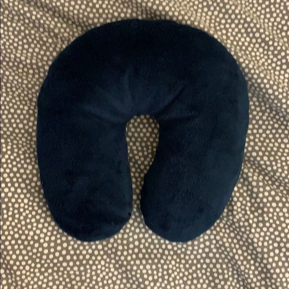 Blue small neck pillow